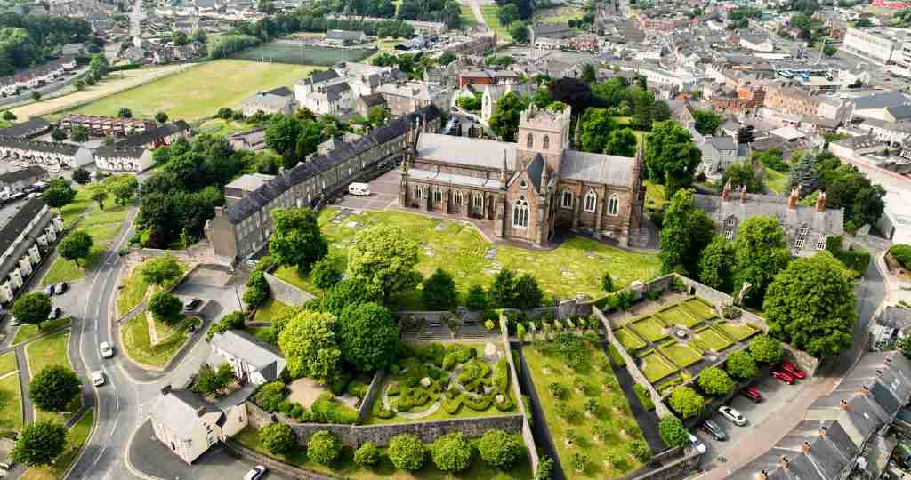 Direct Cremation in Armagh - image of St Patricks Cathedral in Armagh for location