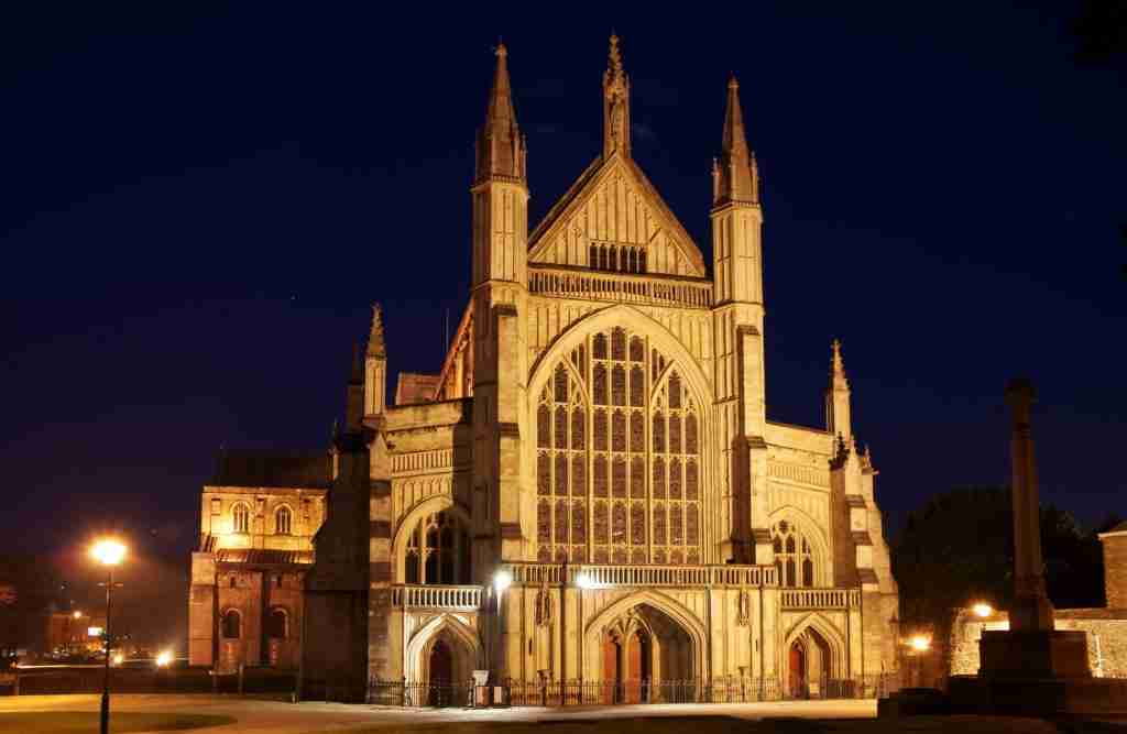 direct cremation in hampshire (2) - Winchester Cathedral at night