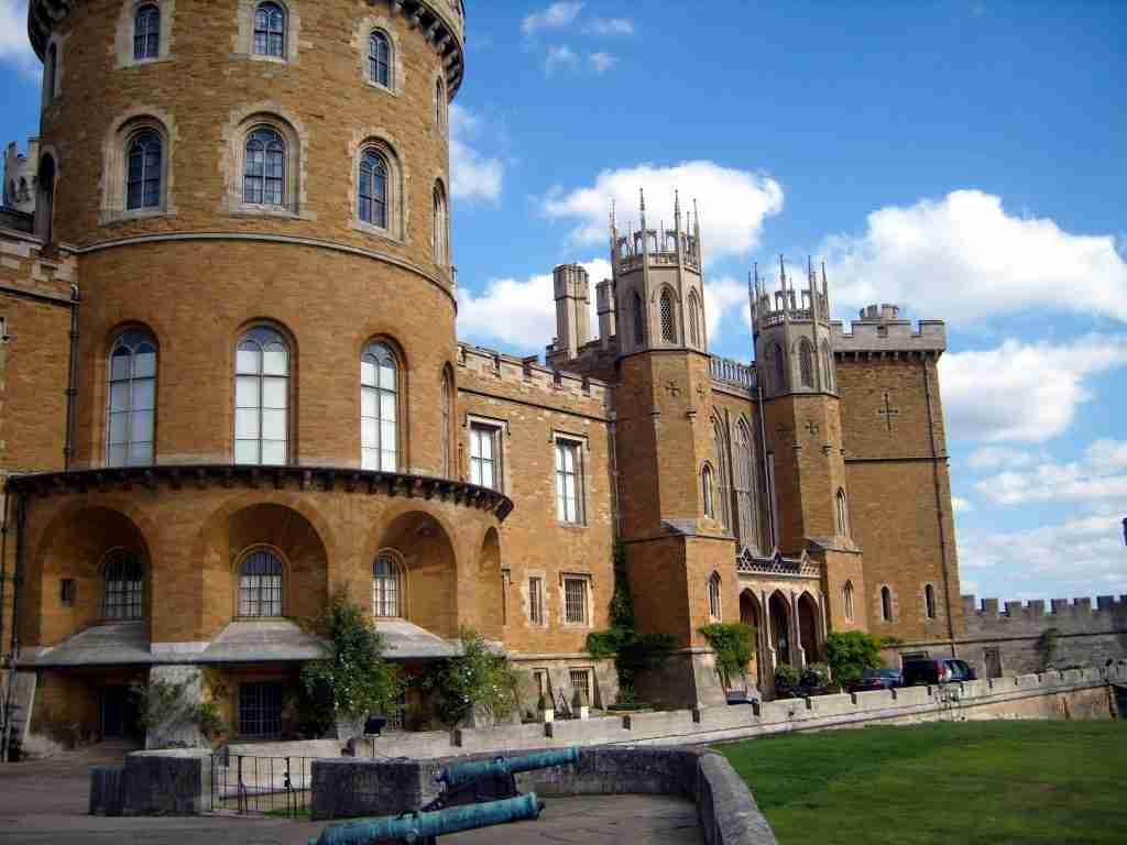 direct cremation in leicestershire - Belvoir Castle in a blue day