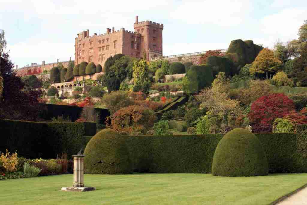 direct cremation in powys - powis castle and garden