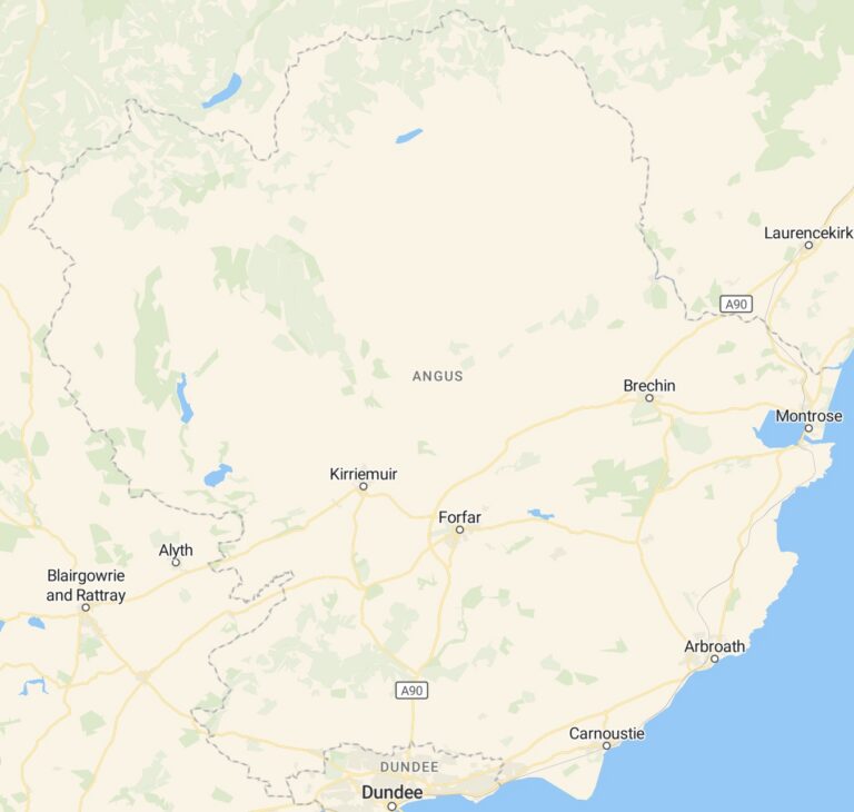 Best Direct Cremation In Angus- County Map