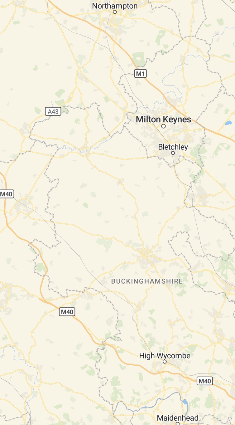 Best Direct Cremation in Buckinghamshire- County Map