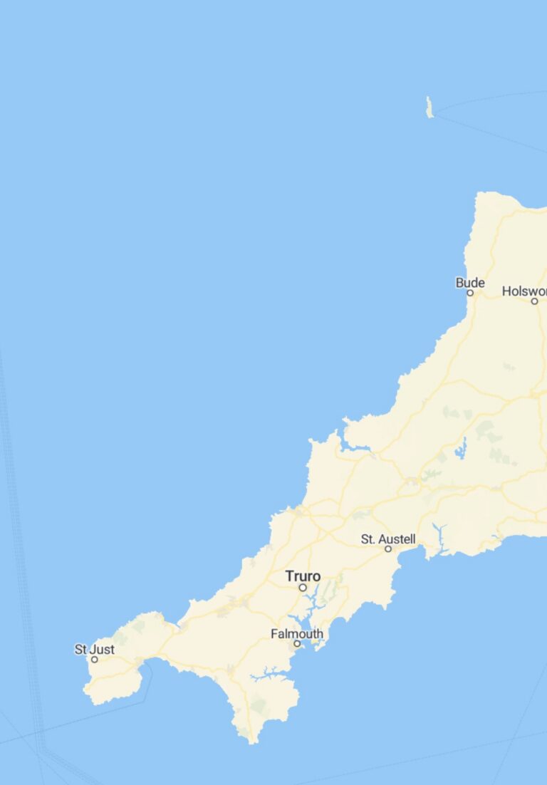 Best Direct Cremation in Cornwall- County Map