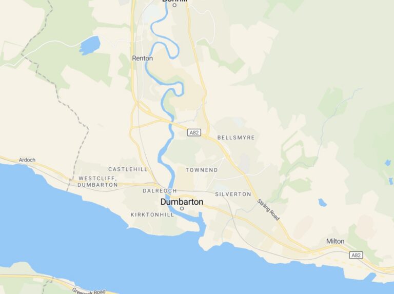 Best Cremation in Dunbartonshire- County map