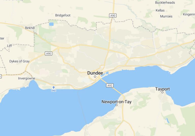 Best Cremation in Dundee- County Map