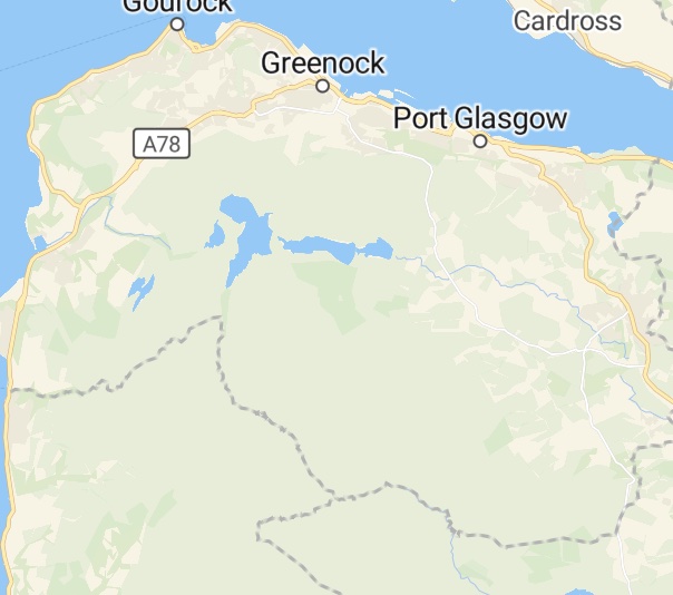 Best direct Cremation Inverclyde- County map