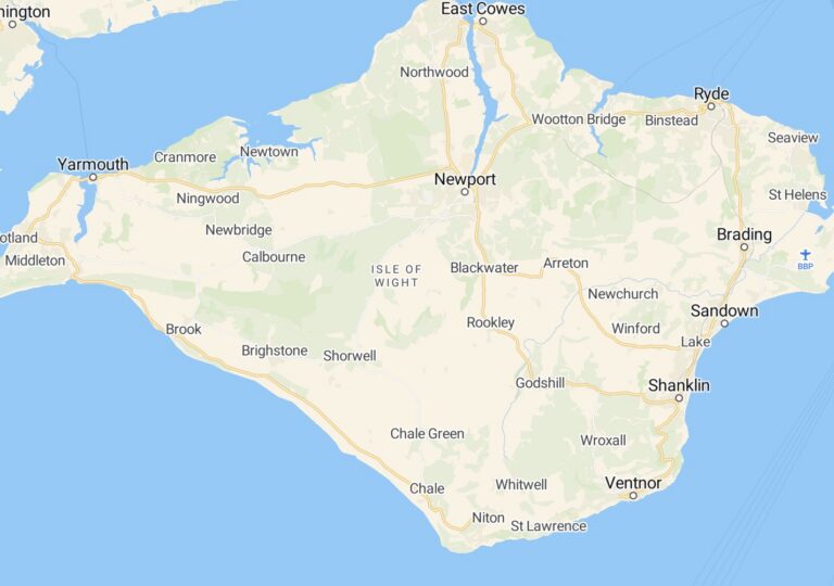 Best Direct Cremation in Isle of Wight- County Map