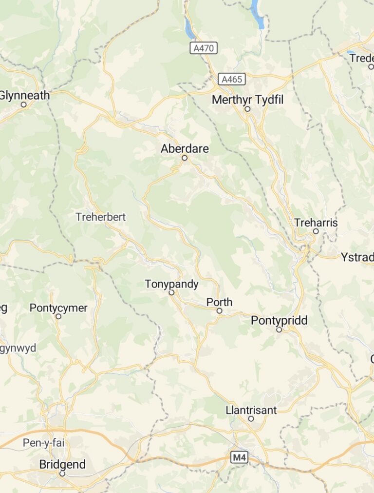 Best Direct Cremation in Rhondda Cynon Taff - map