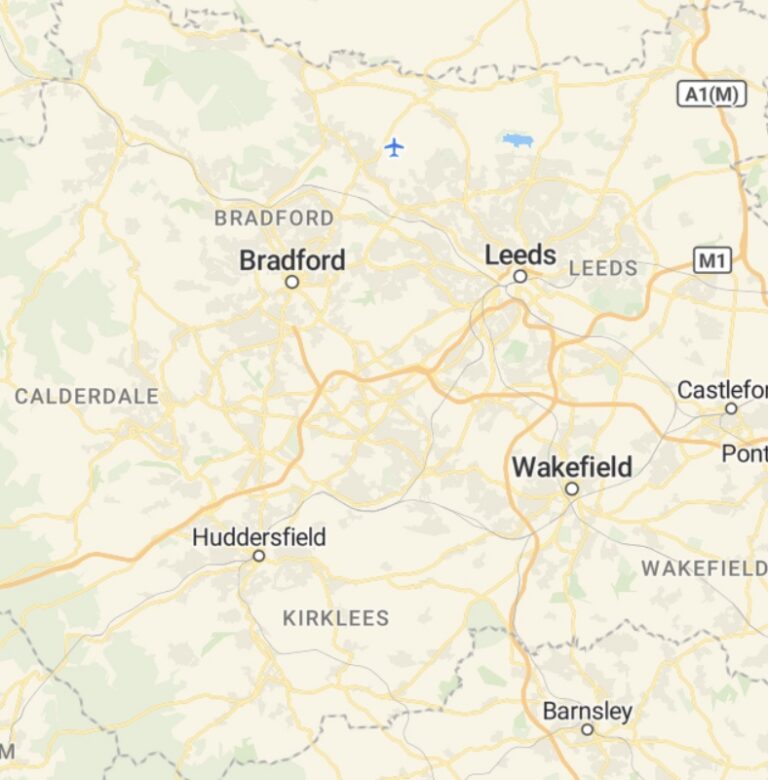 Best Direct Cremation in West Yorkshire - map